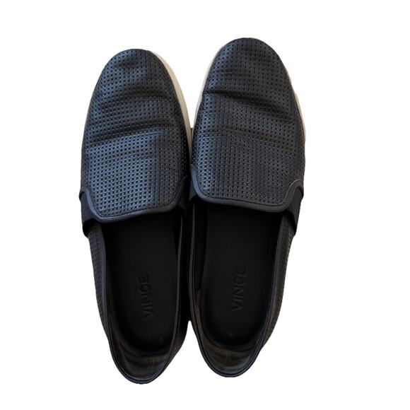 Vince Blair Mens Black Snake Embossed Leather Slip On Sneakers Size 11 US 45 EUR $225‼️VINCE. Blair Animal Snake Print Leather Slip On  main image 3